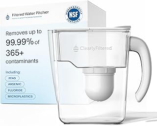 Clearly Filtered water pitcher NSF certified for PFAS lead