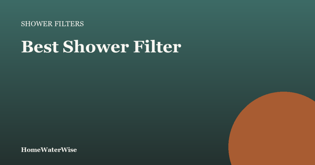 HomeWaterWise branded graphic: Best Shower Filter