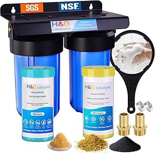Budget 2-stage whole house water softener and filter